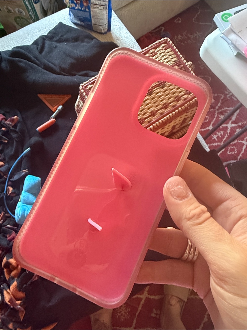 Loopy Case pink matte iPhone 15 ProMax righty